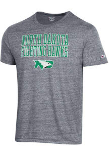 Champion North Dakota Fighting Hawks Grey Tri-Blend Short Sleeve Fashion T Shirt