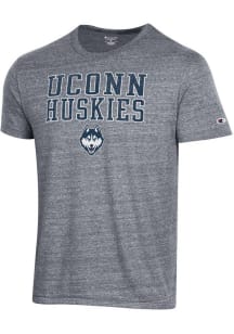 Champion UConn Huskies Grey Tri-Blend Short Sleeve Fashion T Shirt