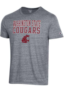 Champion Washington State Cougars Grey Tri-Blend Short Sleeve Fashion T Shirt