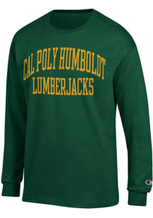 Champion Cal Poly Humboldt Lumberjacks Green Jersey Long Sleeve T Shirt