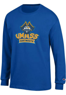 Champion University of Massachusetts Dartmouth Blue Jersey Long Sleeve T Shirt