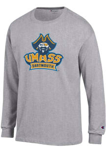 Champion University of Massachusetts Dartmouth Grey Jersey Long Sleeve T Shirt