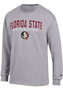 Champion Florida State Seminoles Grey Jersey Long Sleeve T Shirt