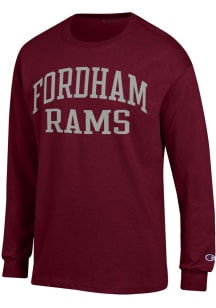 Champion Fordham Rams Red Jersey Long Sleeve T Shirt