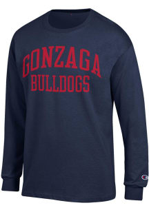 Champion Gonzaga Bulldogs Blue Jersey Long Sleeve T Shirt