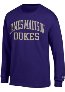 Champion James Madison Dukes Purple Jersey Long Sleeve T Shirt