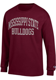 Champion Mississippi State Bulldogs Red Jersey Long Sleeve T Shirt
