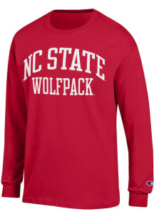 Champion NC State Wolfpack Red Jersey Long Sleeve T Shirt