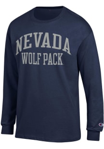 Champion Nevada Wolf Pack Blue Jersey Long Sleeve T Shirt