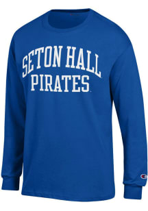 Champion Seton Hall Pirates Blue Jersey Long Sleeve T Shirt
