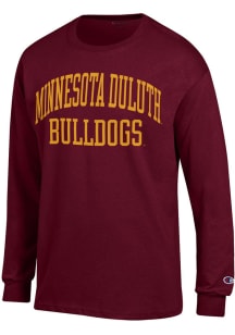 Champion UMD Bulldogs Red Jersey Long Sleeve T Shirt