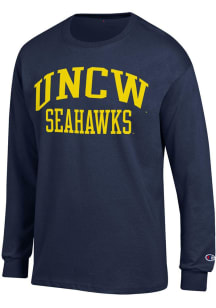 Champion UNCW Seahawks Blue Jersey Long Sleeve T Shirt