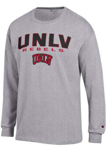 Champion UNLV Runnin Rebels Grey Jersey Long Sleeve T Shirt