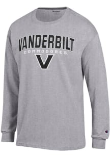 Champion Vanderbilt Commodores Grey Jersey Long Sleeve T Shirt
