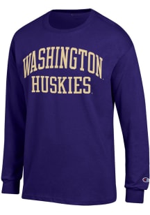 Champion Washington Huskies Purple Jersey Long Sleeve T Shirt
