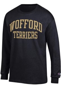 Champion Wofford Terriers Black Jersey Long Sleeve T Shirt