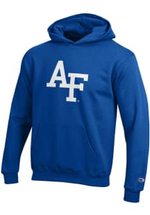 Champion Air Force Falcons Youth Blue Powerblend Long Sleeve Hoodie