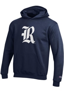 Champion Rice Owls Youth Blue Powerblend Long Sleeve Hoodie