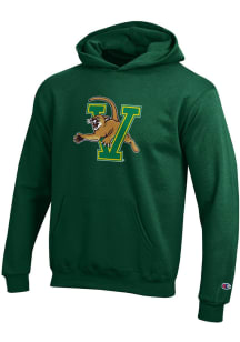 Champion Vermont Catamounts Youth Green Powerblend Long Sleeve Hoodie
