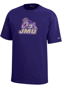 Champion James Madison Dukes Youth Purple Core Short Sleeve T-Shirt