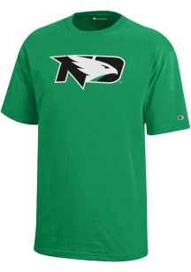 Champion North Dakota Fighting Hawks Youth Green Core Short Sleeve T-Shirt