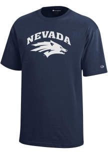 Champion Nevada Wolf Pack Youth Blue Core Short Sleeve T-Shirt