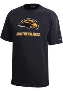 Champion Southern Mississippi Golden Eagles Youth Black Core Short Sleeve T-Shirt