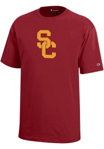 Champion USC Trojans Youth Red Core Short Sleeve T-Shirt