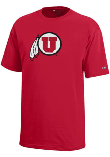 Champion Utah Utes Youth Red Core Short Sleeve T-Shirt