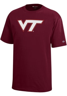 Champion Virginia Tech Hokies Youth Red Core Short Sleeve T-Shirt
