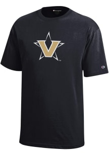 Champion Vanderbilt Commodores Youth Black Core Short Sleeve T-Shirt