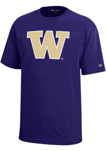 Champion Washington Huskies Youth Purple Core Short Sleeve T-Shirt