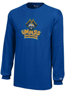 Champion University of Massachusetts Dartmouth Youth Blue Core Long Sleeve T-Shirt