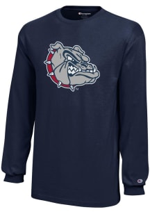 Champion Gonzaga Bulldogs Youth Blue Core Long Sleeve T-Shirt