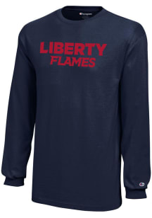 Champion Liberty Flames Youth Blue Core Long Sleeve T-Shirt