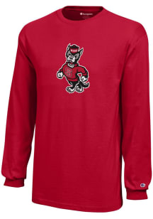Champion NC State Wolfpack Youth Red Core Long Sleeve T-Shirt
