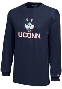 Champion UConn Huskies Youth Blue Core Long Sleeve T-Shirt
