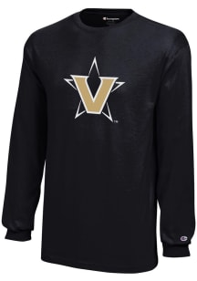 Champion Vanderbilt Commodores Youth Black Core Long Sleeve T-Shirt