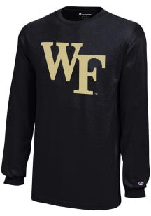 Champion Wake Forest Demon Deacons Youth Black Core Long Sleeve T-Shirt
