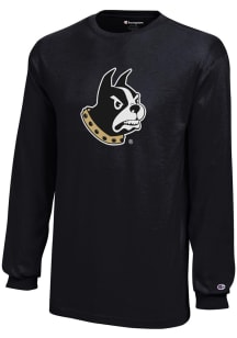 Champion Wofford Terriers Youth Black Core Long Sleeve T-Shirt