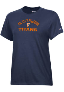 Champion Cal State Fullerton Titans Womens Blue Core Short Sleeve T-Shirt