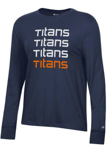 Champion Cal State Fullerton Titans Womens Blue Core LS Tee