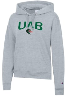 Champion UAB Blazers Womens Grey Powerblend Hooded Sweatshirt