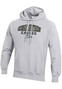 Champion Georgia Southern Eagles Mens Grey Reverse Weave Long Sleeve Hoodie