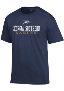 Champion Georgia Southern Eagles Blue Jersey Short Sleeve T Shirt