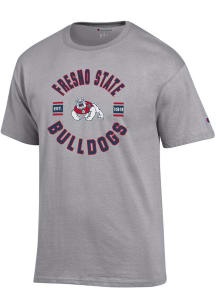 Champion Fresno State Bulldogs Grey Jersey Short Sleeve T Shirt