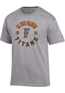 Champion Cal State Fullerton Titans Grey Jersey Short Sleeve T Shirt