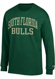 Champion South Florida Bulls Green Jersey Long Sleeve T Shirt