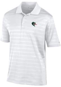 Champion UAB Blazers Mens White Textured Solid Short Sleeve Polo