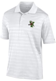 Champion Vermont Catamounts Mens White Textured Solid Short Sleeve Polo